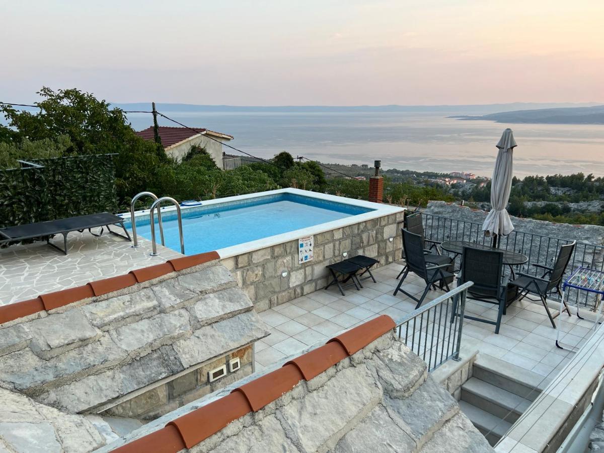 Villa Kristina - Ferienhaus Baska Voda - Topici, Private Outdoor Swimmingpool, Wifi Kültér fotó